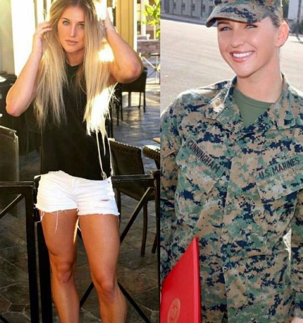 Sexy Girls Taking Off Their Uniforms