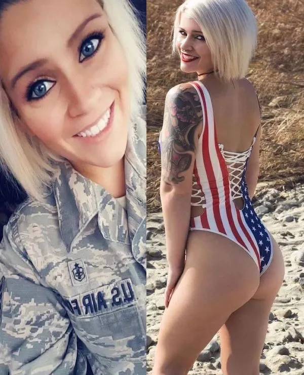 Sexy Girls Taking Off Their Uniforms