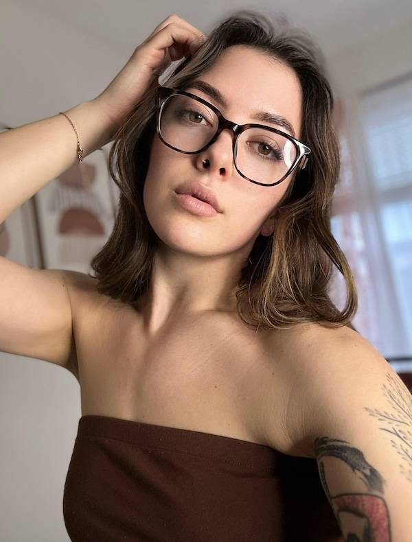 Pretty Eyes Behind Cute Glasses
