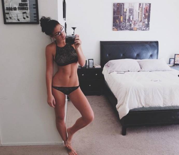 Pretty Eyes Behind Cute Glasses