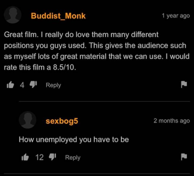 PornHub’s Comments Are Always Wild!