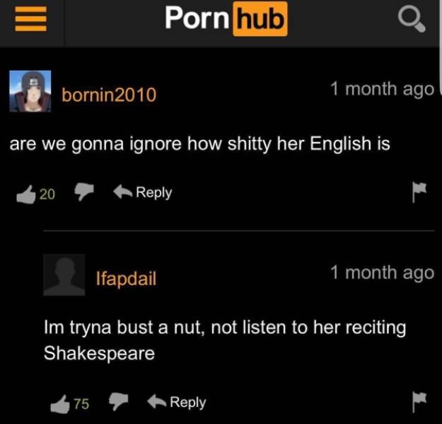 PornHub’s Comments Are Always Wild!