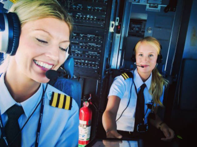 It Must Be So HOT In That Swedish Airplane!