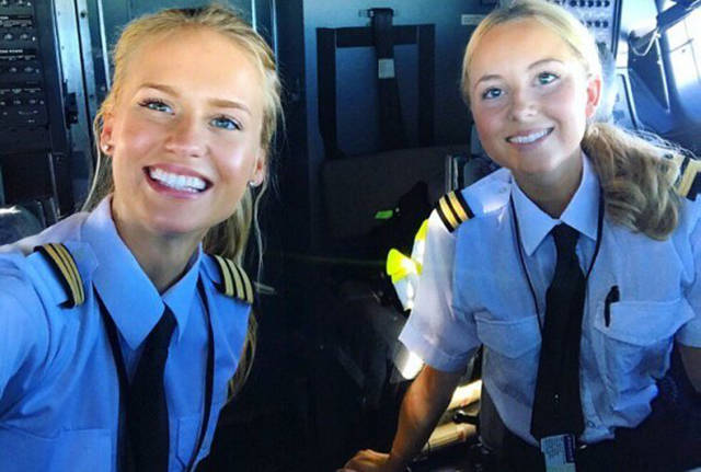 It Must Be So HOT In That Swedish Airplane!