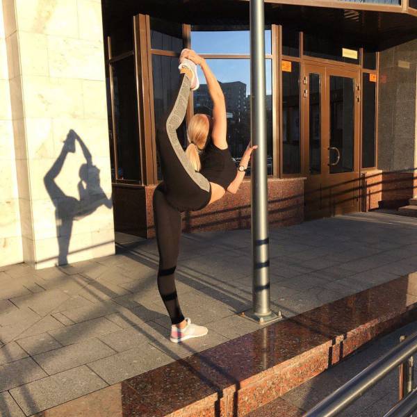 Just Some Sexy Girls Stretching