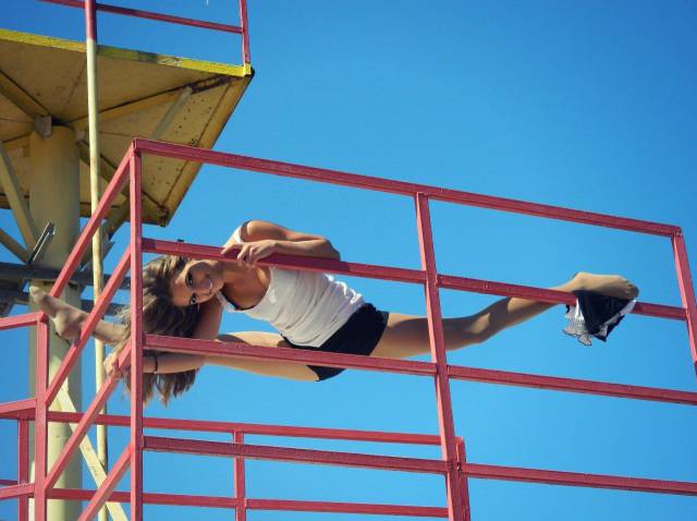 Just Some Sexy Girls Stretching