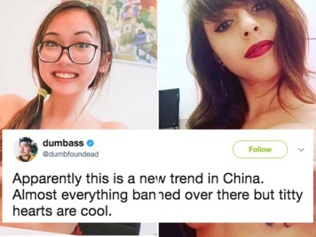 China Will Never Stop The Heart-Boob Challenge!