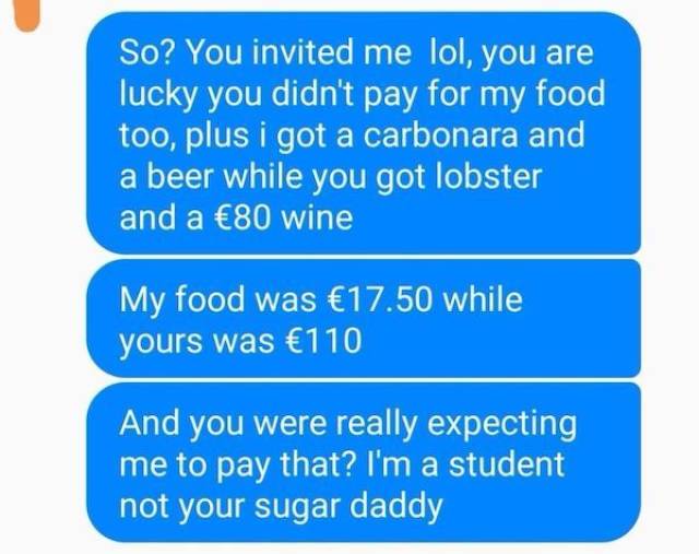 When You Know Your Date Was Horrible