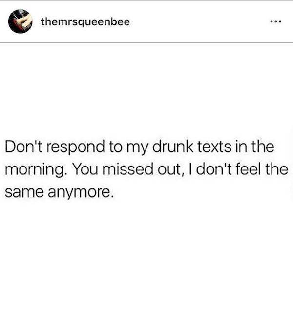 You Are Way Too Drunk…