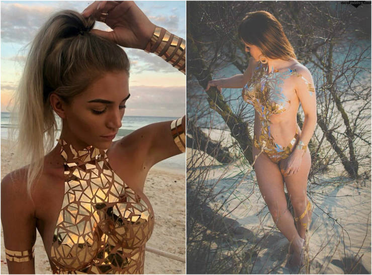 Tape Bikinis Are Still Trendy!