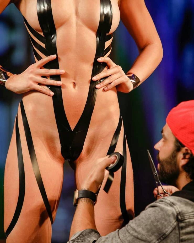 Tape Bikinis Are Still Trendy!