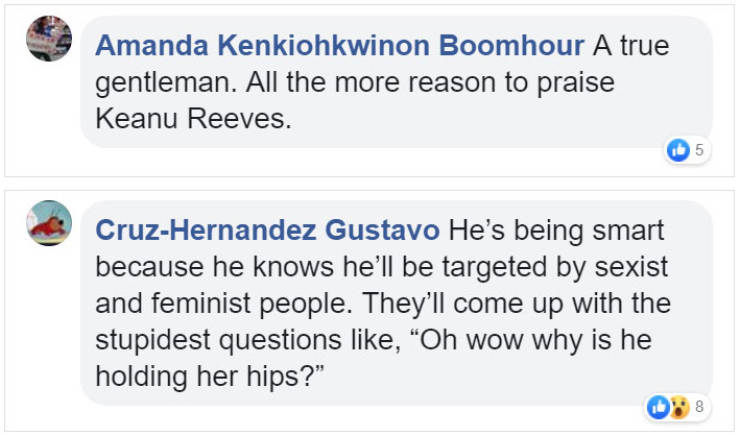 Keanu Reeves And His Hover Hands