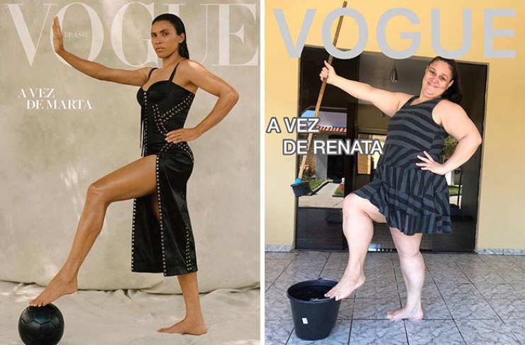 Brazilian Woman Hilariously Recreates “Stylish” Photos