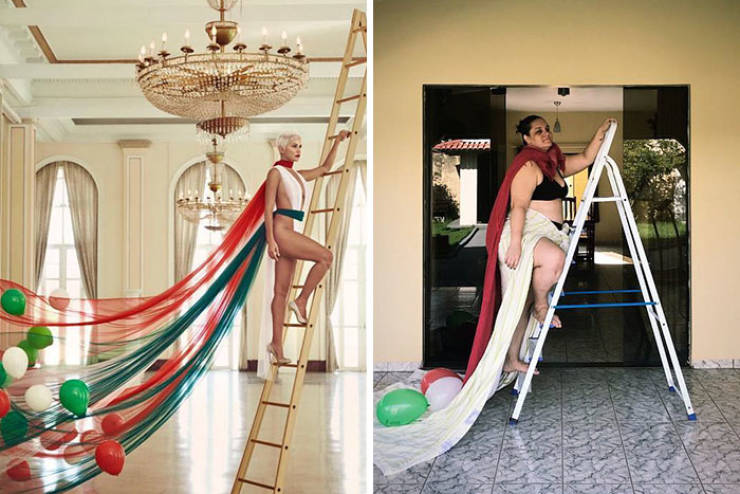 Brazilian Woman Hilariously Recreates “Stylish” Photos