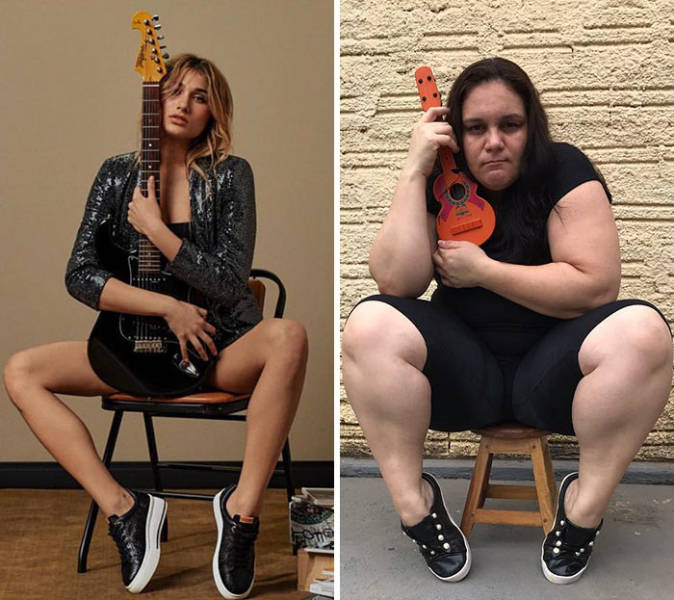 Brazilian Woman Hilariously Recreates “Stylish” Photos