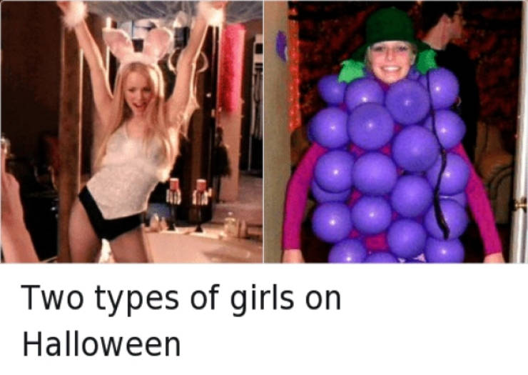 Different Girls – Different Halloween Costumes