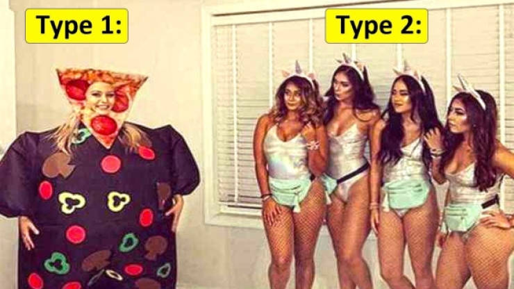 Different Girls – Different Halloween Costumes