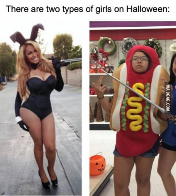 Different Girls – Different Halloween Costumes
