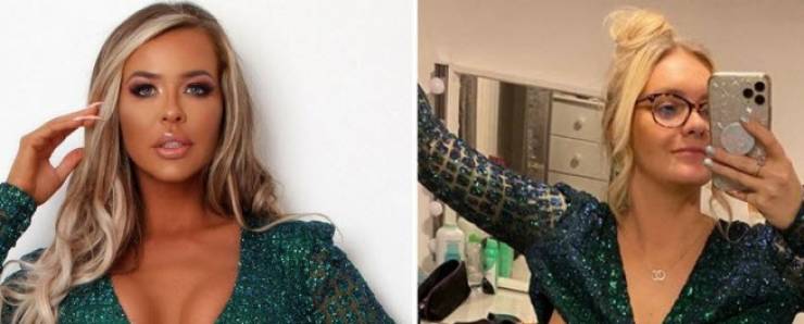 Big-Breasted Model Tries On Online Shop Dresses