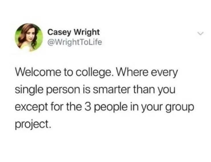 Ah, College Years…