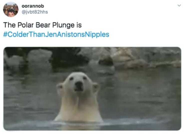 What’s Colder Than Jennifer Aniston’s Nipples?