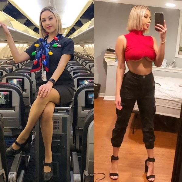 Fly Away With These Hot Flight Attendants