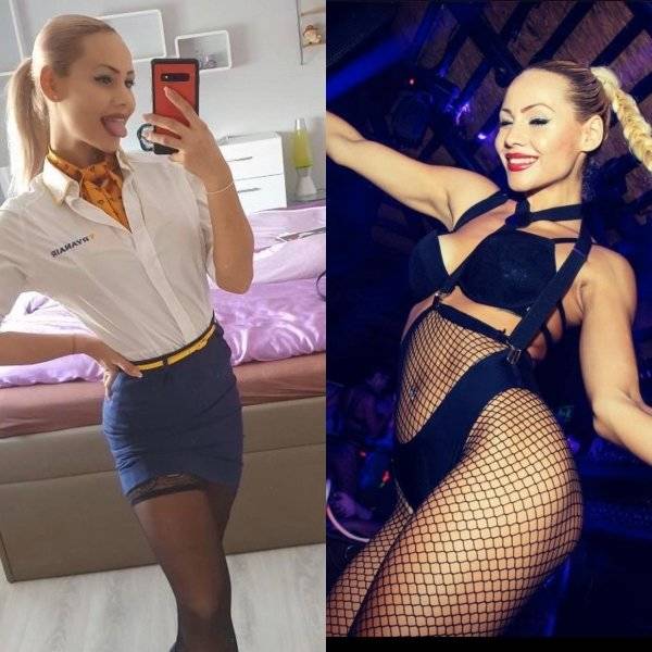 Fly Away With These Hot Flight Attendants