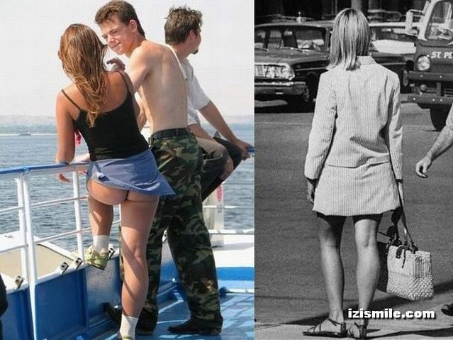 Mini-skirts from the 70's vs modern era (22 pics)