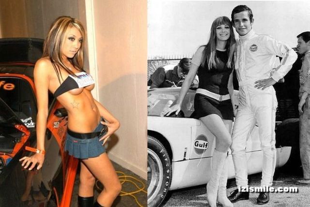 Mini-skirts from the 70's vs modern era (22 pics)