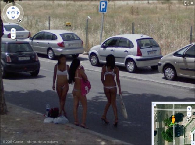 Prostitutes Spotted on Google Street View (24 pics)