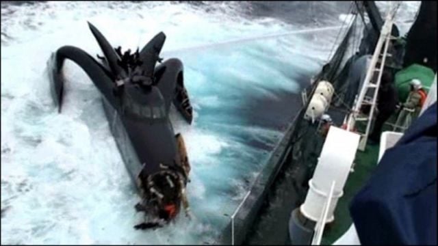 Trimaran Ady Gil Goes Down (15 pics + 2 videos)