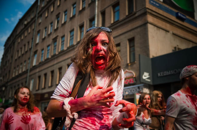 Zombie Walk in Moscow (84 pics)