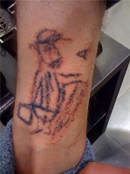 Horrible Self-made Tattoos