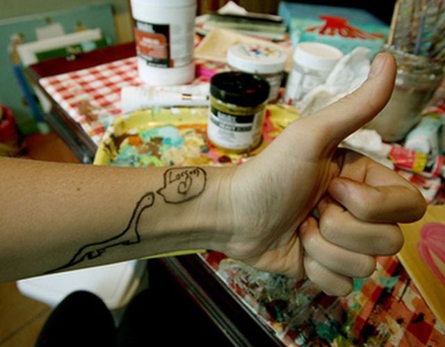 Horrible Self-made Tattoos