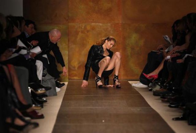 Embarrassing Shots of Models Falling