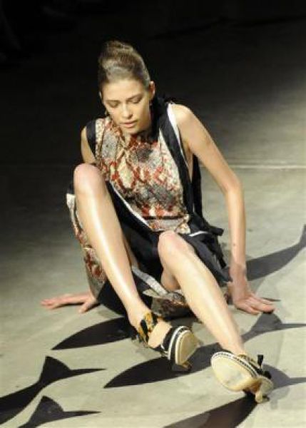 Embarrassing Shots of Models Falling