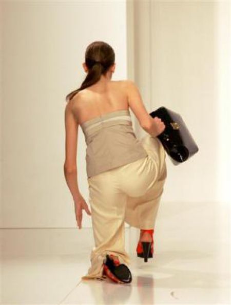 Embarrassing Shots of Models Falling
