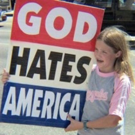 Hateful Signs from the Kids of Westboro Baptist Church