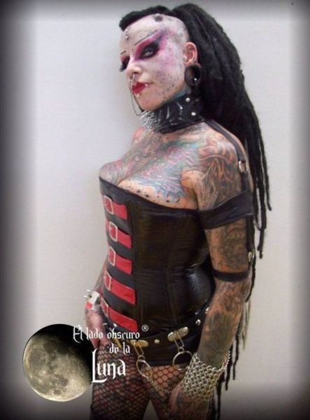 Scary Looking Goth Woman