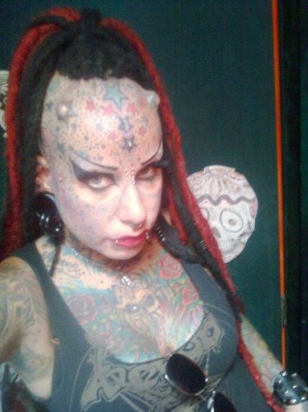 Scary Looking Goth Woman