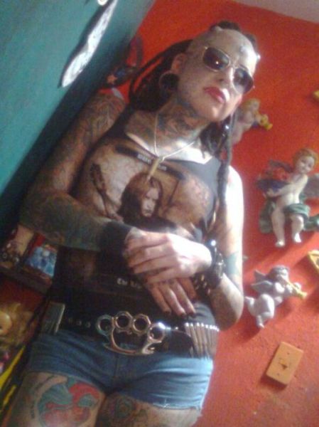 Scary Looking Goth Woman