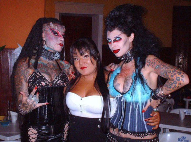 Scary Looking Goth Woman