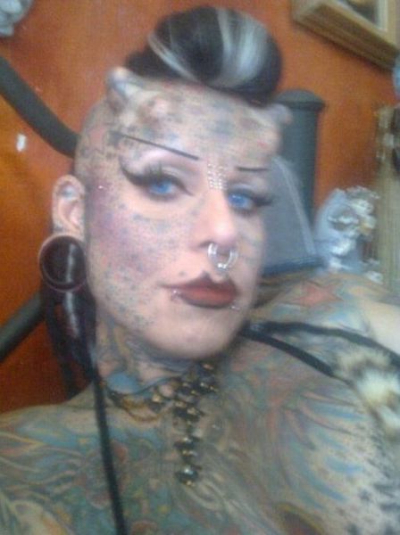 Scary Looking Goth Woman