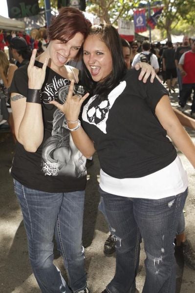 Girls from Rockstar Mayhem Festival 2011