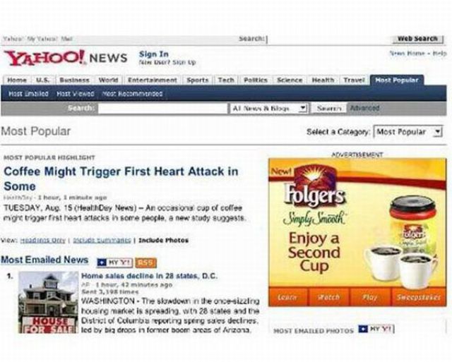 Advertisements in Bad Places