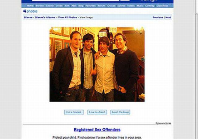 Advertisements in Bad Places