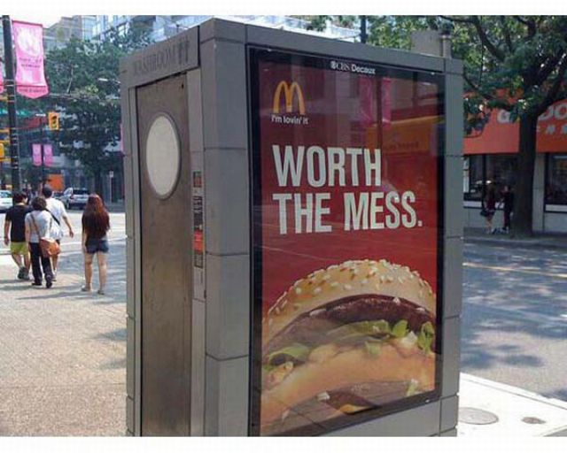 Advertisements in Bad Places