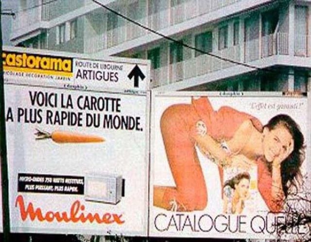 Advertisements in Bad Places