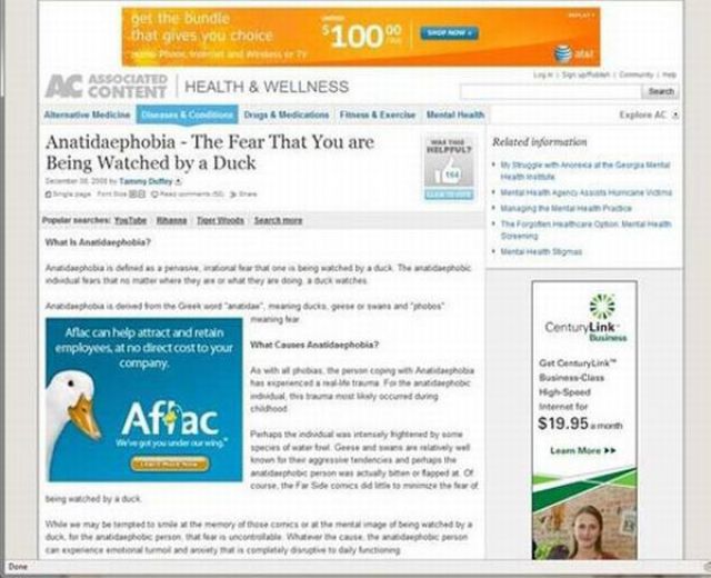 Advertisements in Bad Places