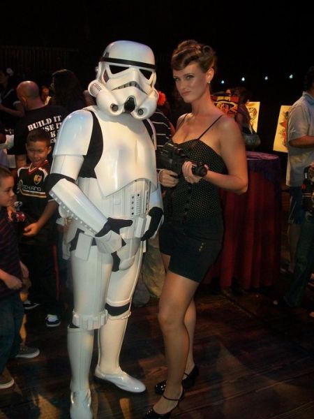 Sexy Girls Posing With Stormtroopers